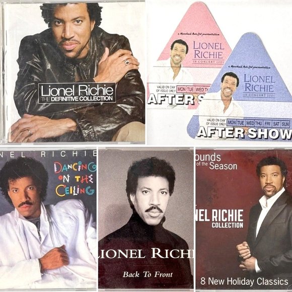 Lionel Richie 4 CD After Show Concert Pass Lot Hits + Dancing Ceiling UK + Xmas - Picture 1 of 11